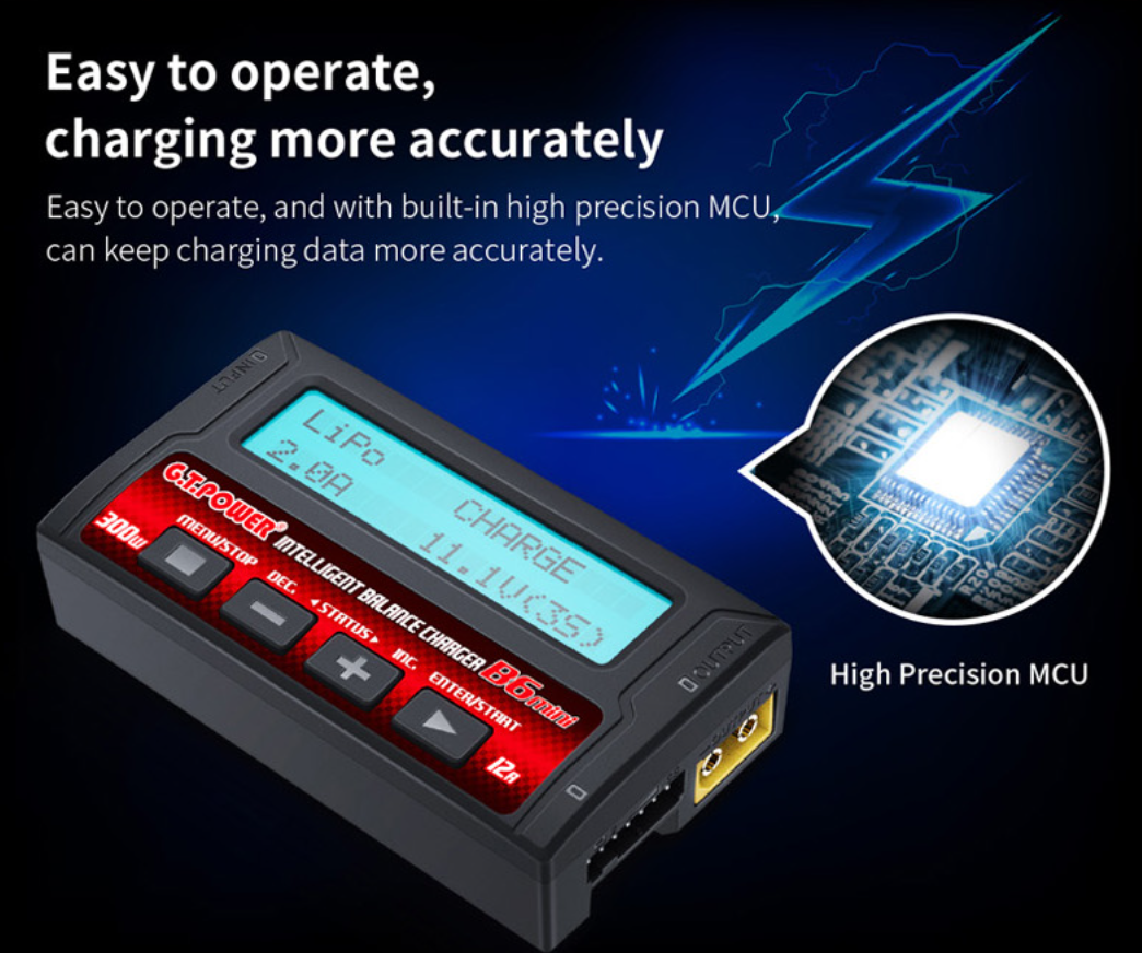 GT Power B6 Mini 300W Intelligent DC Charger Discharger