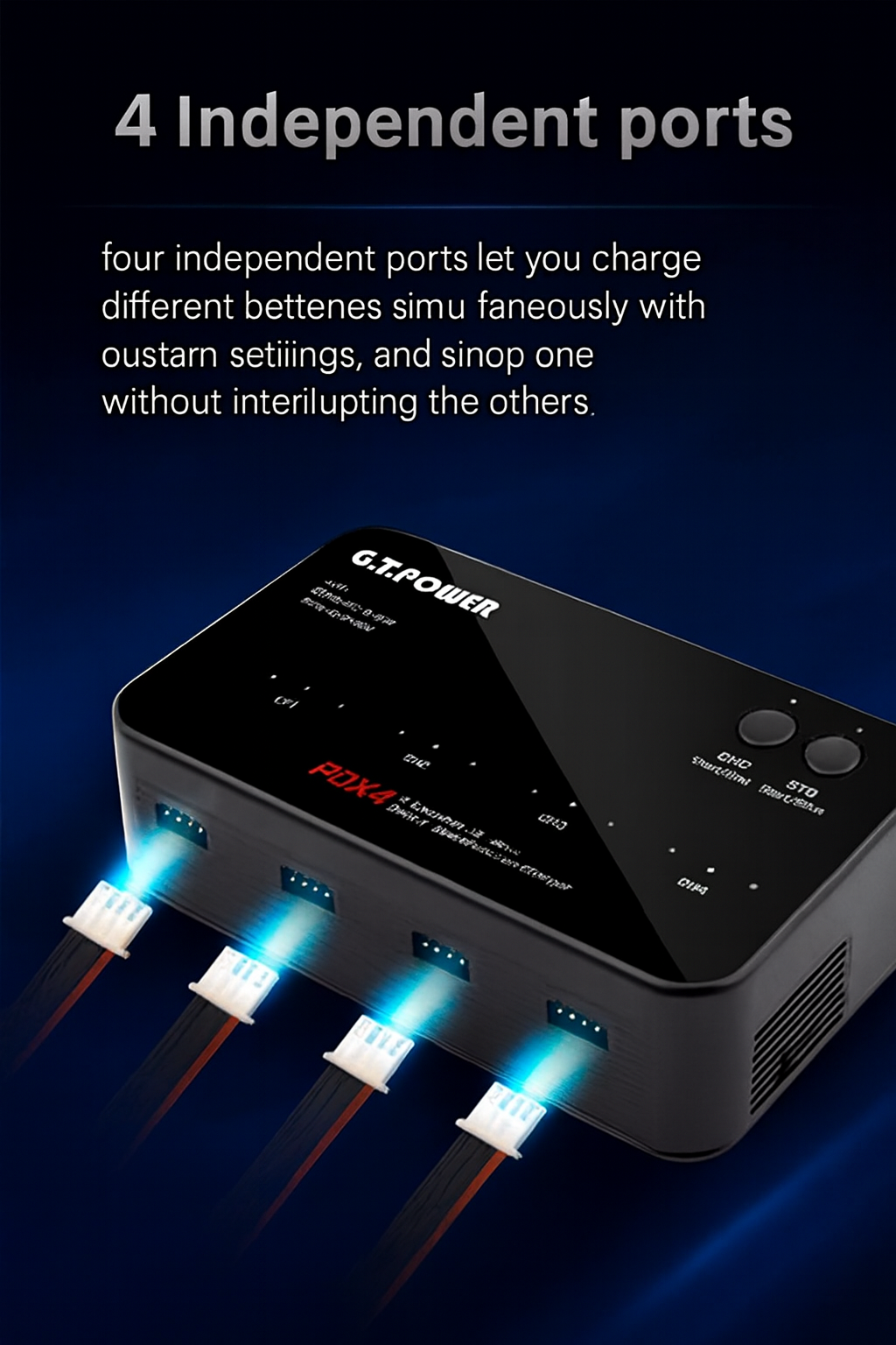 GT.POWER PDX4 PD/DC Quad-Channel Intelligent Balance Charger