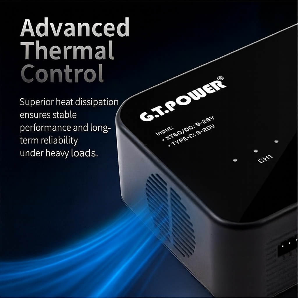 GT.POWER PDX4 PD/DC Quad-Channel Intelligent Balance Charger