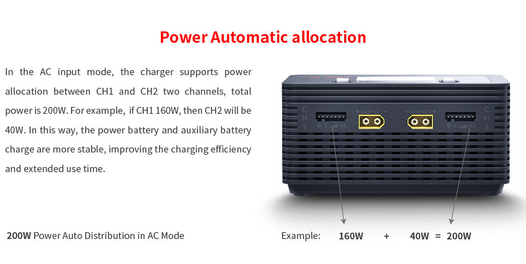 G.T. Power V6 DUO AC 200W DC 400W 2x16A Battery Charger Discharger
